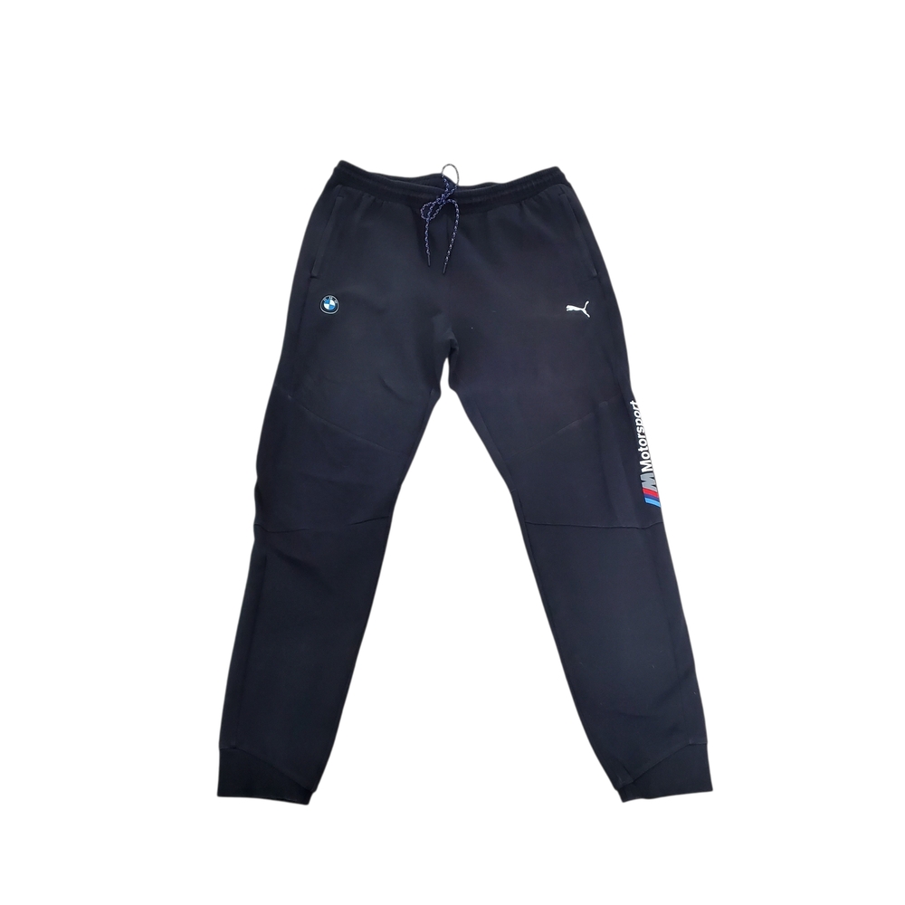 Puma Black Athletic Pants with BMW Emblem